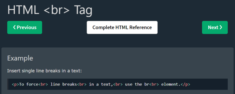 br: Tags HTML Membuat Jeda Baris ( Line Break )